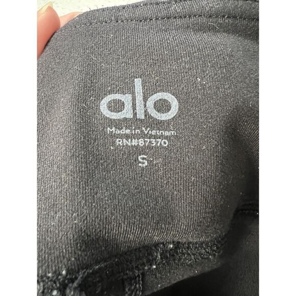 Alo Yoga High Waist Moto Leggings Black Small 25"‎ - Picture 7 of 7